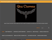 Tablet Screenshot of ginzchoppers.com